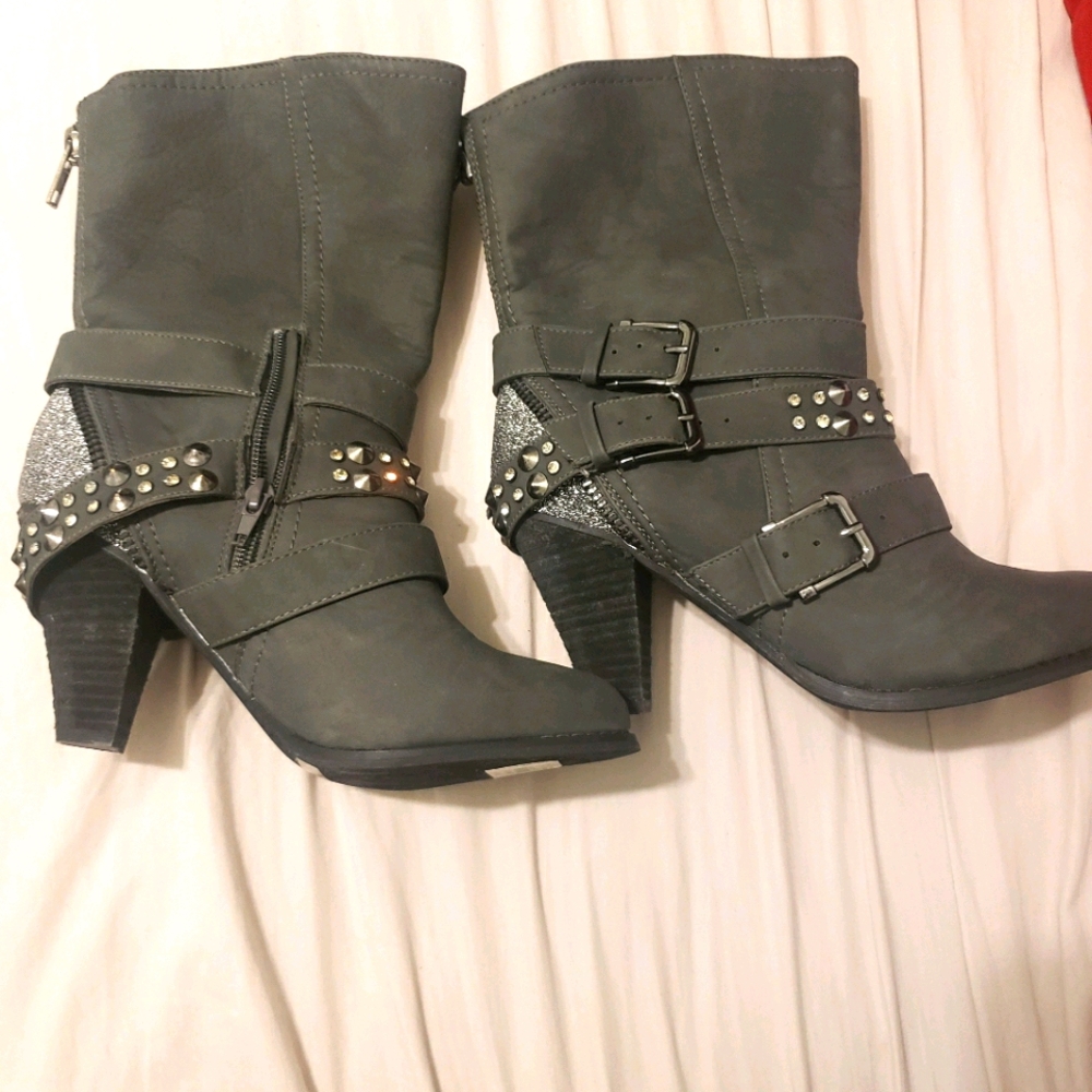 Buckle boots.  Brand new